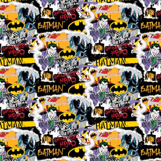DC Comics Batman™ & The Joker™ Packed Cotton Fabric